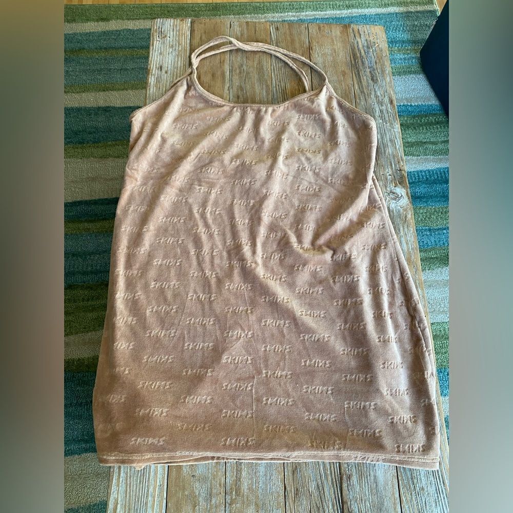 Skims Tan Dress Velvet